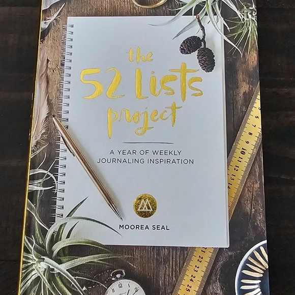 Gold and White 52 Lists Project Journal - Picture 1 of 1